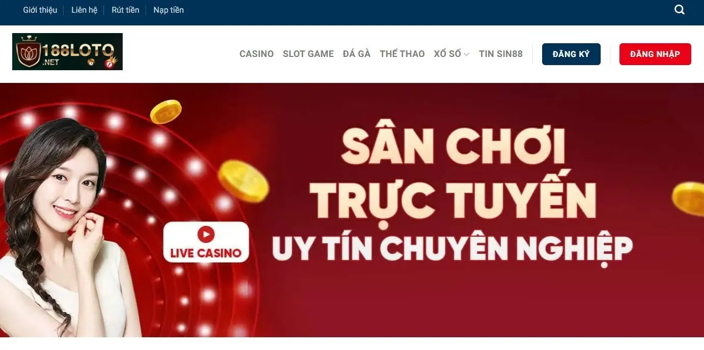 Casino 188loto trực tuyến với đa dạng các tựa game cá cược hot hit