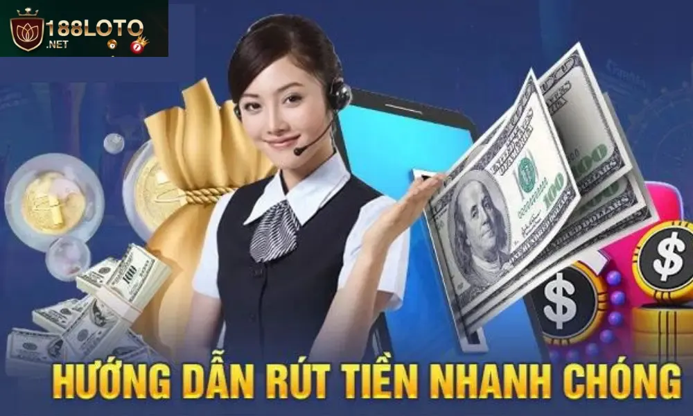 Rút tiền 188loto hỗ trợ mọi ngân hàng lớn nhỏ tại Việt Nam