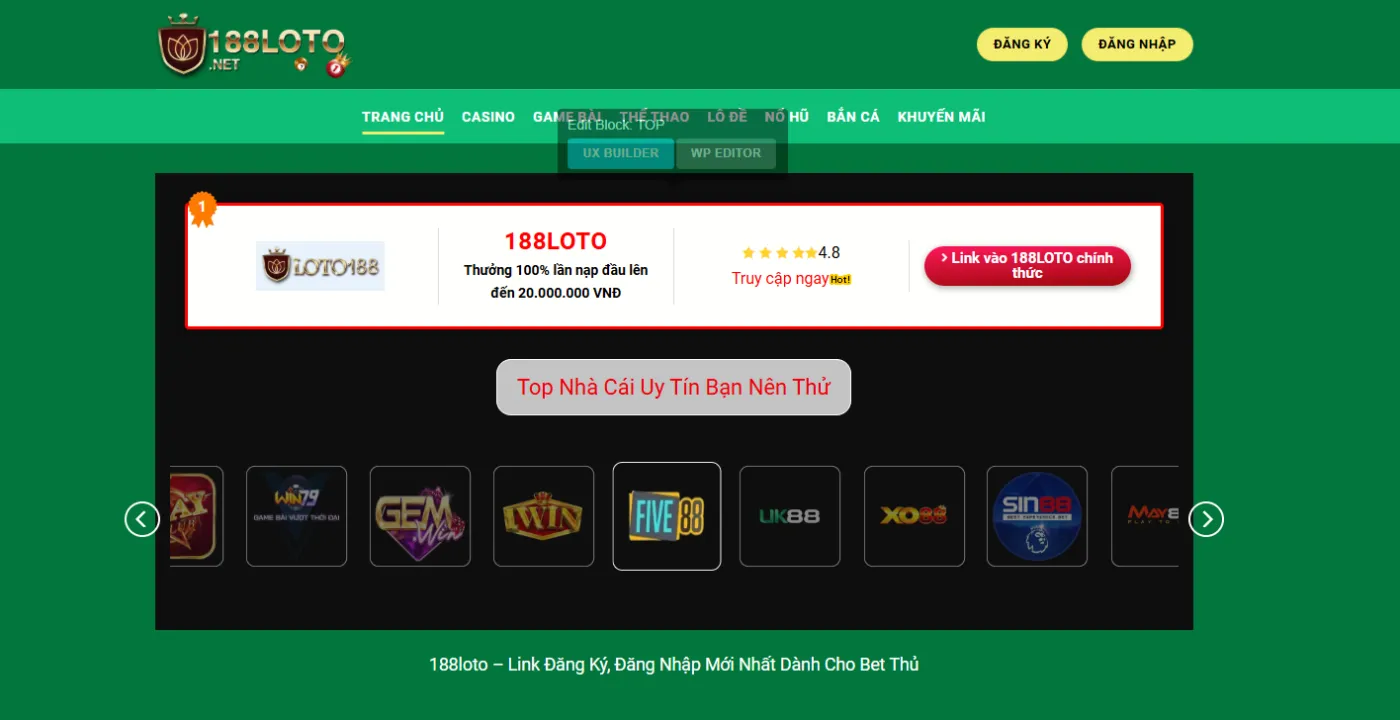 Giới thiệu về cổng game 188loto uy tín